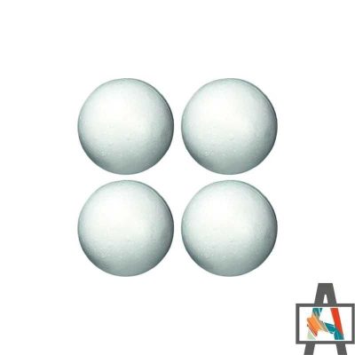 BOLA POLIESTIRENO 6 CM BLÍSTER 4 UD