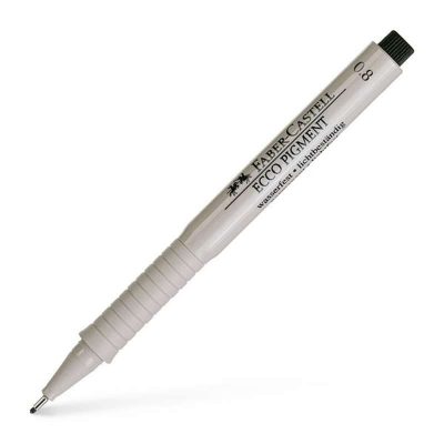 ROTULADOR CALIBRADO FABER 0 8 MM NEGRO 166899