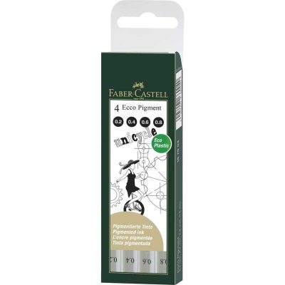ROTULADOR CALIBRADO FABER BLISTER 4UN 02-04-06-08
