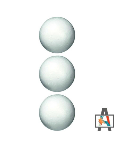 BOLA POLIESTIRENO 7 CM BLÍSTER 3 UD