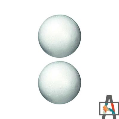 BOLA POLIESTIRENO 8 CM BLÍSTER 2 UD