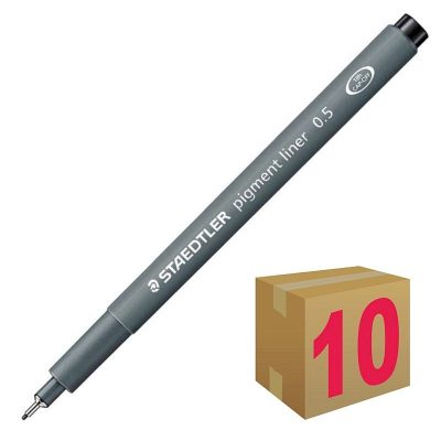 ROTULADOR CALIBRADO STAEDTLER 0 5 MM NEGRO C/10