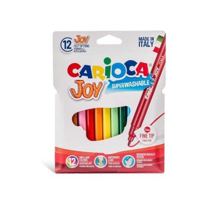 ROTULADOR ESCOLAR CARIOCA JOY 12 COLORES