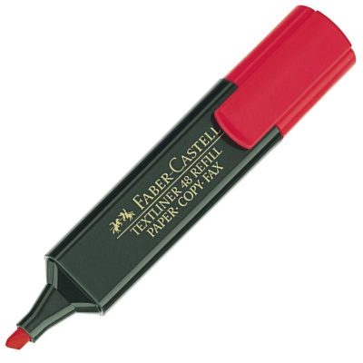 RESALTADOR FABER TEXTLINER 48 ROJO