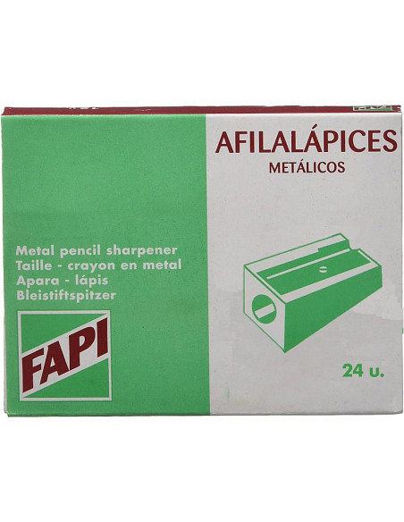 AFILADOR METÁLICO FAPI CUÑA 1 BOCA CAJA 24