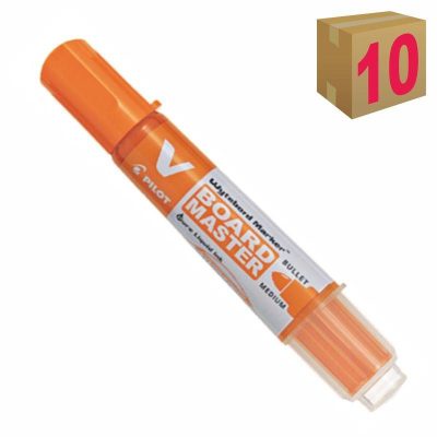 ROTULADOR PIZARRA PILOT V BOARD NARANJA C/10