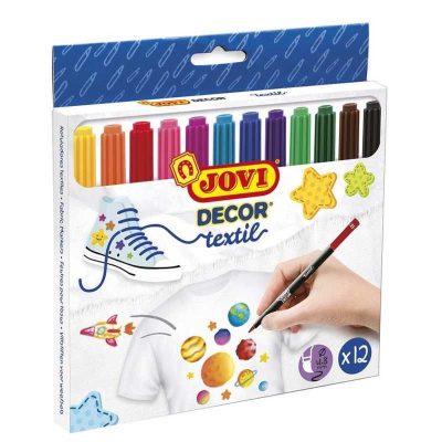 ROTULADOR TEXTIL JOVI 12 COLORES