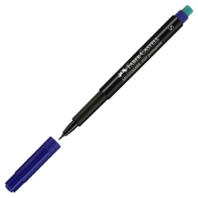 ROTULADOR FABER CASTELL MULTIMARK SUPERFINO AZUL