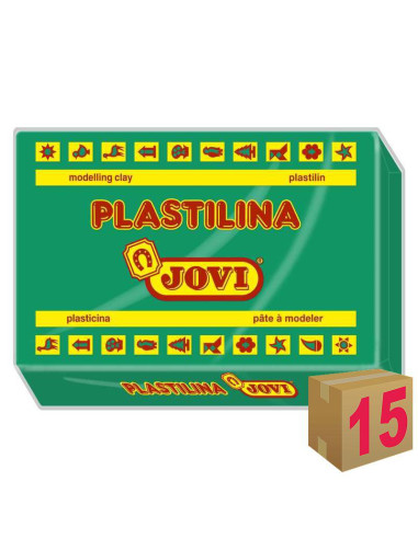 PLASTILINA JOVI ART 72 VERDE OSCURO C/15