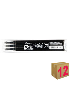 RECAMBIO BOLÍGRAFO PILOT FRIXION NEGRO 3UD C/12