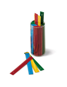REGLA ESCOLAR DFH 15 CM COLORE SURTIDOS C/100