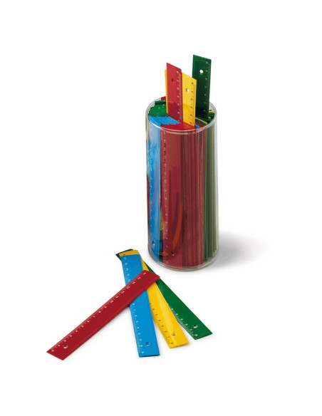 REGLA ESCOLAR DFH 15 CM COLORE SURTIDOS C/100