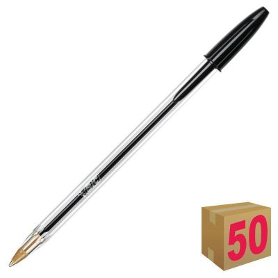 BOLÍGRAFO BIC CRISTAL ORIGINAL NEGRO CAJA 50 UDS
