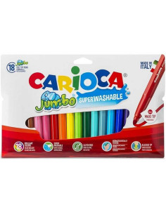 ROTULADOR ESCOLAR CARIOCA JUMBO 18 COLORES