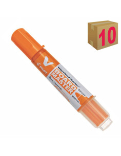 ROTULADOR PIZARRA PILOT V BOARD NARANJA C/10