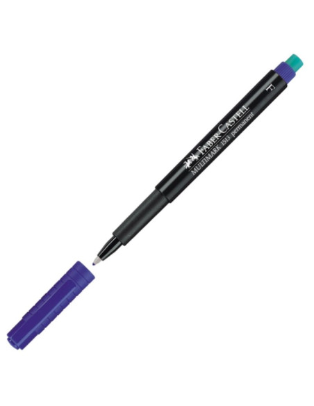ROTULADOR FABER CASTELL MULTIMARK FINO AZUL