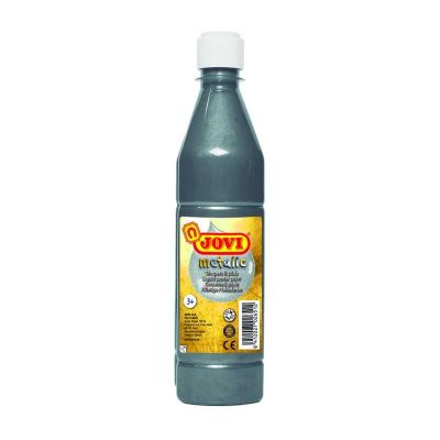 TEMPERA JOVI LIQUIDA 500ML METALIZADA PLATA