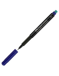 ROTULADOR FABER CASTELL MULTIMARK SUPERFINO AZUL
