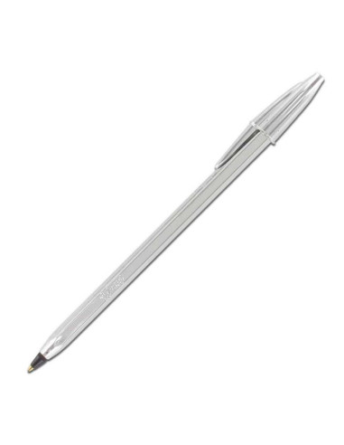 BOLIGRAFO BIC CRISTAL SHINE PLATA