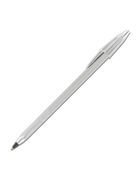 BOLIGRAFO BIC CRISTAL SHINE PLATA