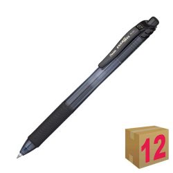 BOLIGRAFO PENTEL ENERGEL X BL107 NEGRO C/12