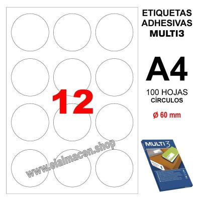 ETIQUETA MULTI3 60 0 100H 10489