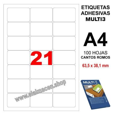 ETIQUETA MULTI3 63 5 X 38 1 100H 4726