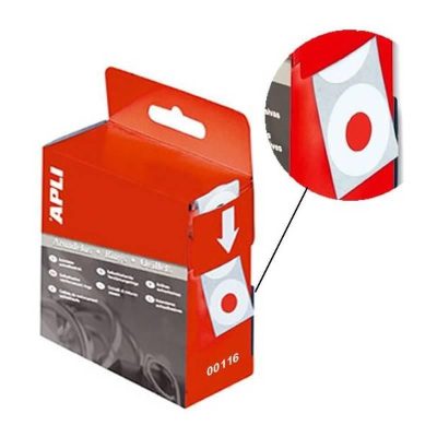 ARANDELAS ADHESIVAS APLI 13MM CAJA 200UDS
