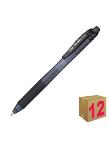 BOLIGRAFO PENTEL ENERGEL X BL107 NEGRO C/12