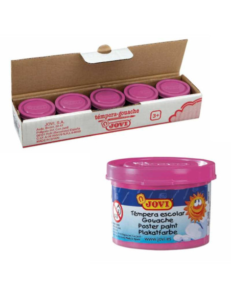 TÉMPERA JOVI ESCOLAR 35ML MAGENTA CAJA 5UN TÉMPERA JOVI ESCOLAR 35ML MAGENTA CAJA 5UN