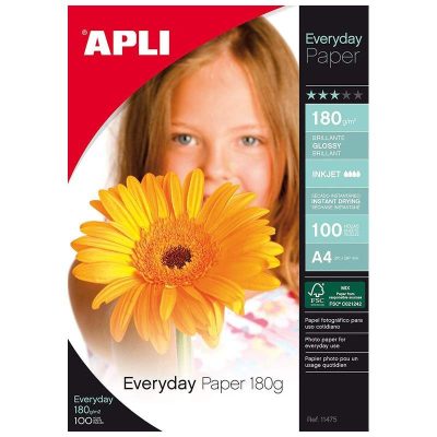 PAPEL FOTOGRAFICO APLI EVERYDAY 180G 100H 11475