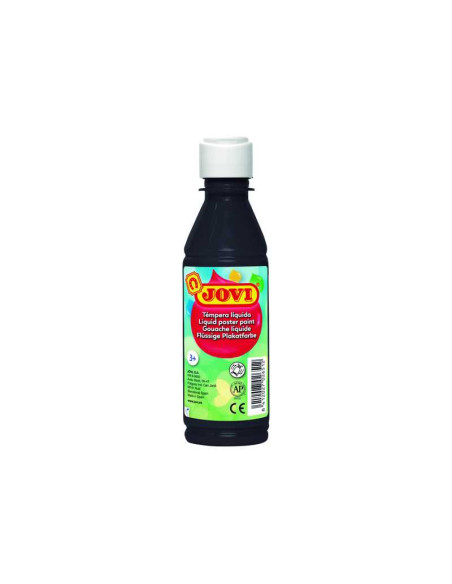 TEMPERA JOVI LIQUIDA 250ML NEGRO