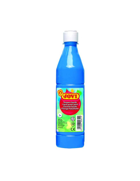 TEMPERA JOVI LIQUIDA 500ML AZUL CYAN
