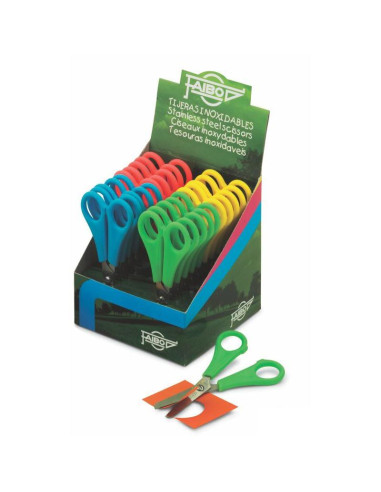 TIJERA ESCOLAR FAIBO MANGO PLÁSTICO 13 EXP 20