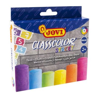 TIZAS JOVI MAXI CLASSCOLOR SUELO 6 COLORES