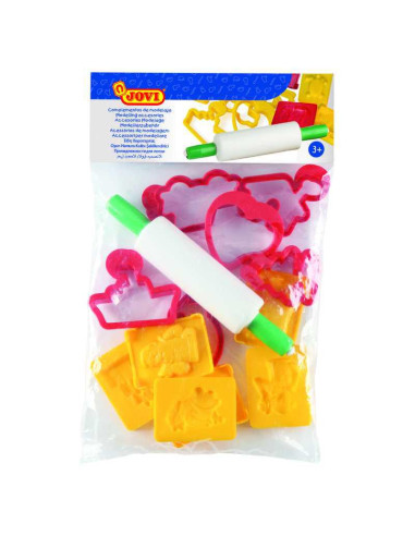 UTIL MODELADO JOVI 12 MOLDES   1 RODILLO