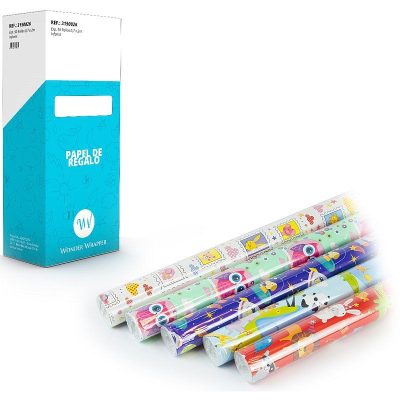 PAPEL REGALO INFANTIL ROLLO 0 7X2 M CAJA 50 UDS
