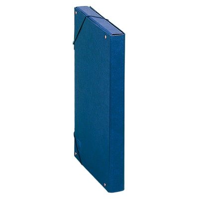 CARPETA PROYECTOS DOHE CARTON FORRADO 3CM AZUL